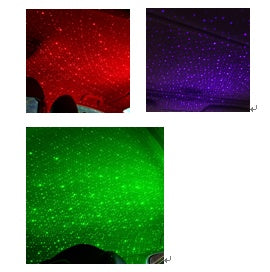 Car decorative lights usb star lights laser projection lights car atmosphere