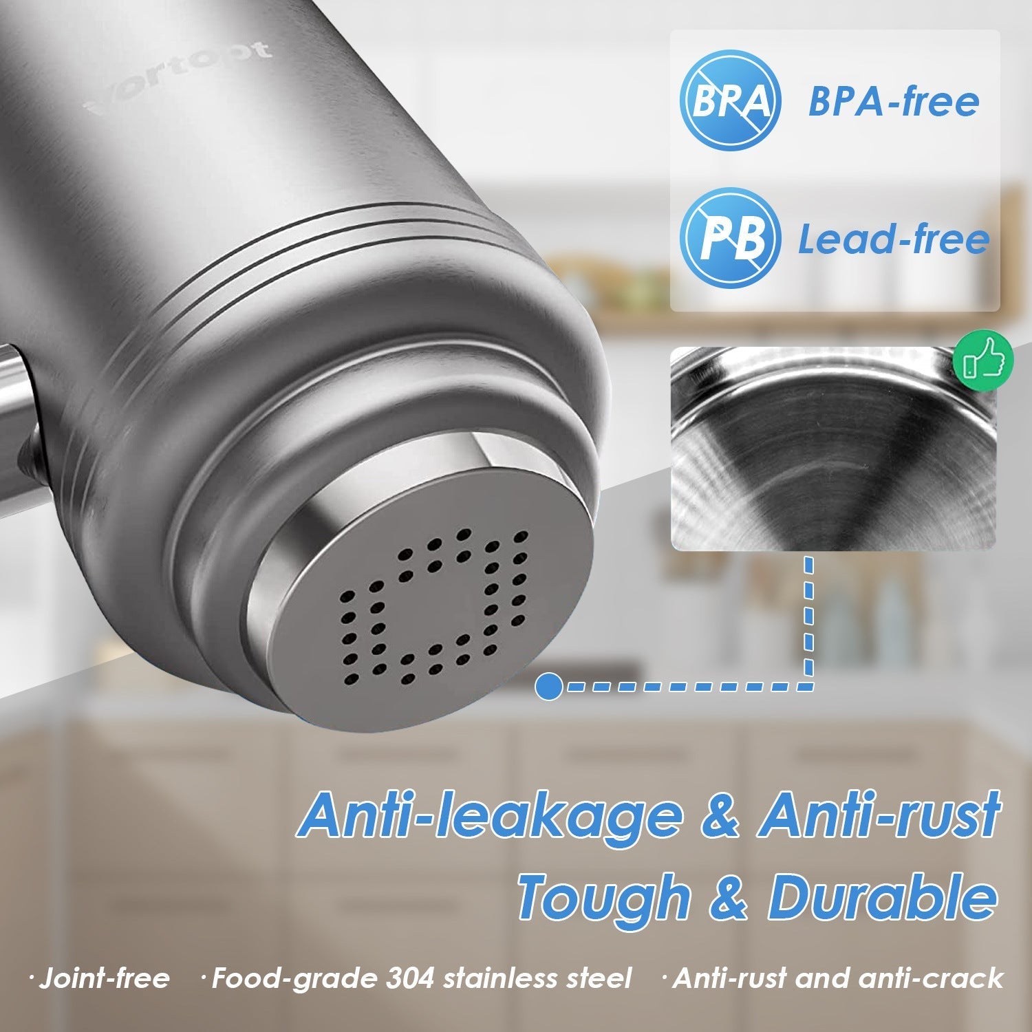 Household Kitchen Splash-proof Water Filter Chlorine Removal Activated Carbon Purification Water Filter