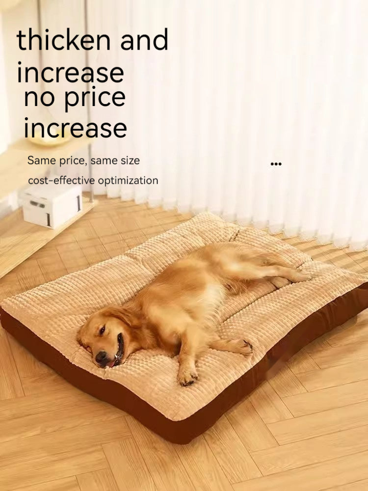 Dog Mat Winter Warm Fully Removable And Washable Pet Large Bed Kennel Four Seasons Universal Mattress