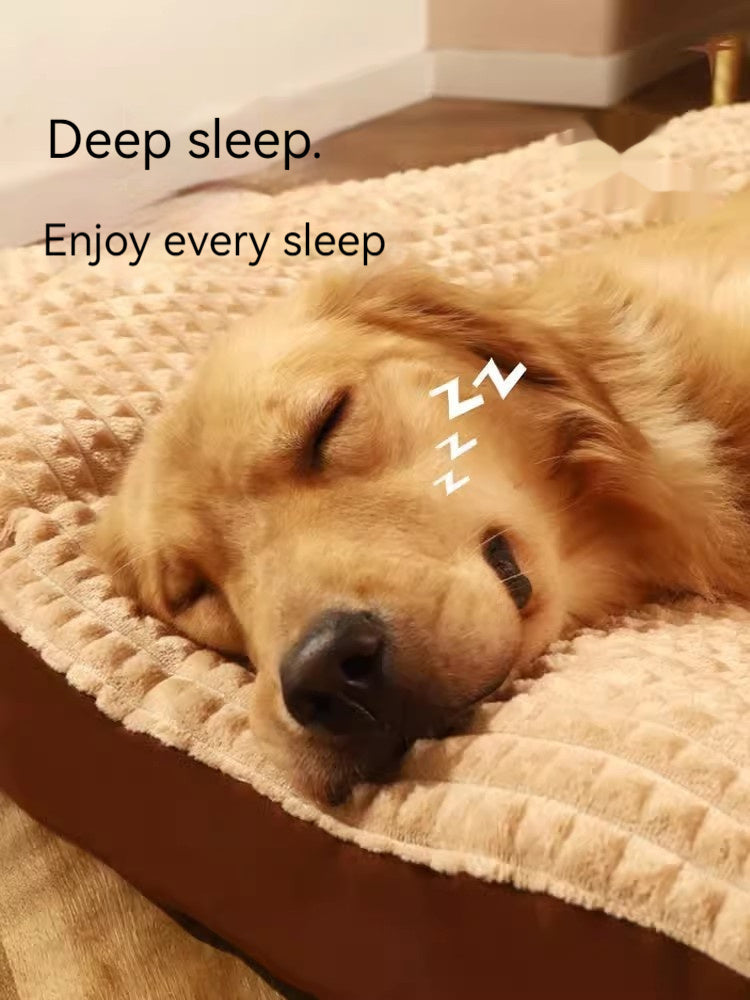 Dog Mat Winter Warm Fully Removable And Washable Pet Large Bed Kennel Four Seasons Universal Mattress