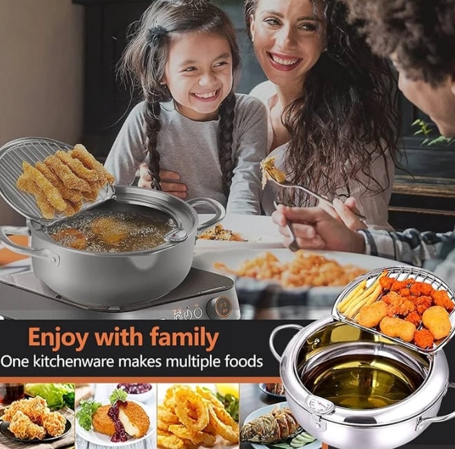 Stainless Steel Frying Pot