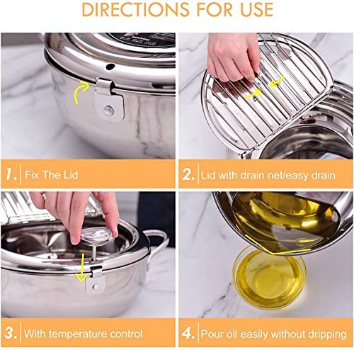Stainless Steel Frying Pot