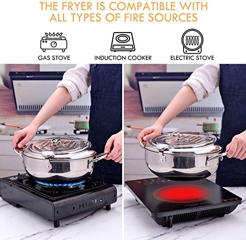 Stainless Steel Frying Pot
